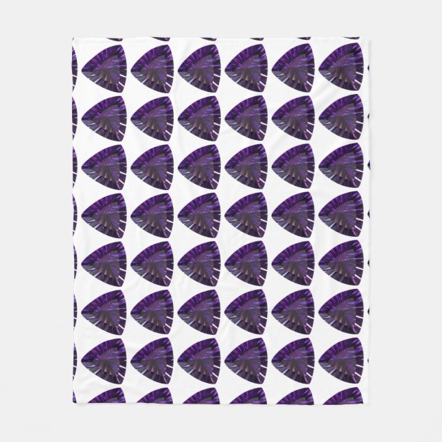 Manta Polar Patrón de triángulo púrpura (Anverso)