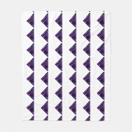 Manta Polar Patrón de triángulo púrpura