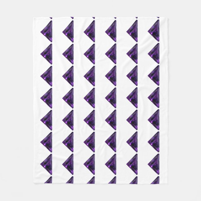 Manta Polar Patrón de triángulo púrpura (Anverso)