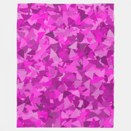 Manta Polar Patrón de triángulo púrpura rosa