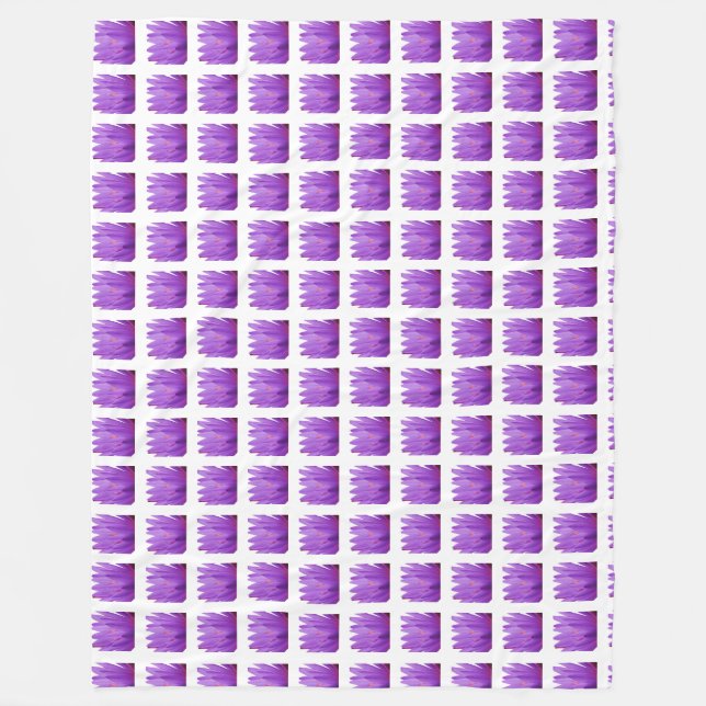 Manta Polar Patrón de tulipán (Anverso)