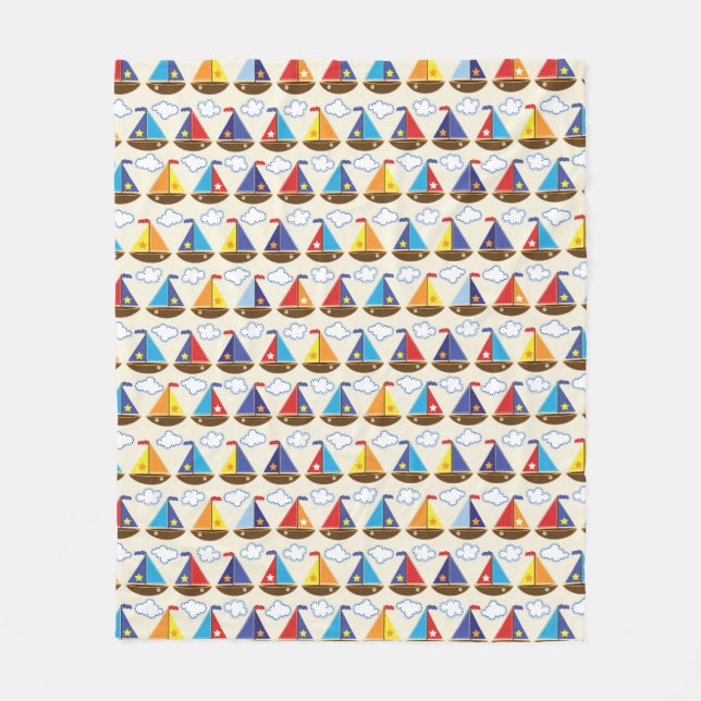 Manta Polar Patrón de velero 2 (Anverso)