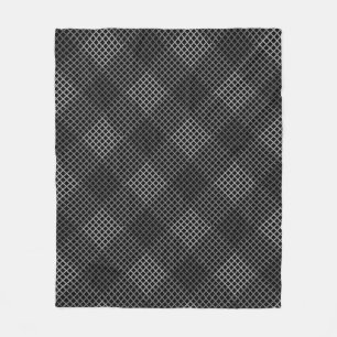 Manta Polar Patrón de verificador Diagonal 2tn.b Negro BG