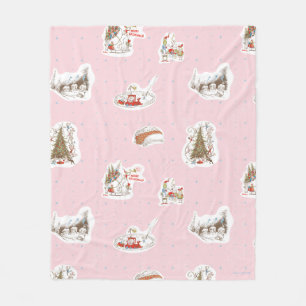 Manta Polar Patrón de viñetas de Navidad de Whoville