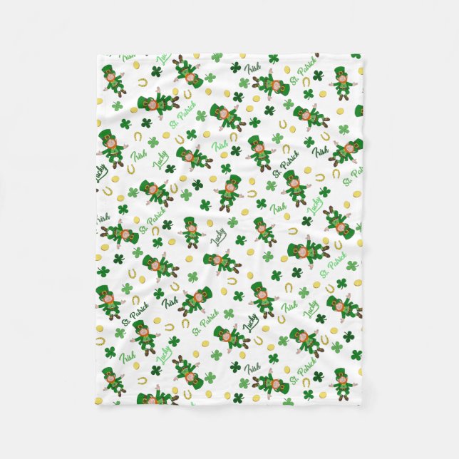 Manta Polar Patrón del día de San Patrón (Anverso)