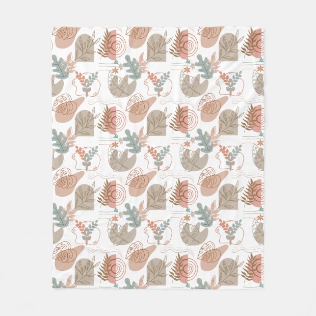 Manta Polar Patrón estético A11 de BOHO (Anverso)