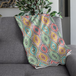 Manta Polar Patrón étnico sin foco floral nativo indio