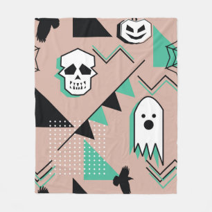 Manta Polar Patrón fantasma,tema de halloween patrón sin fisur