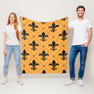 Manta Polar Patrón Fleur De Lis