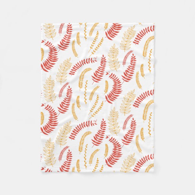 Manta Polar Patrón floral (Anverso)