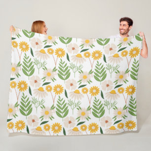 Manta Polar Patrón floral