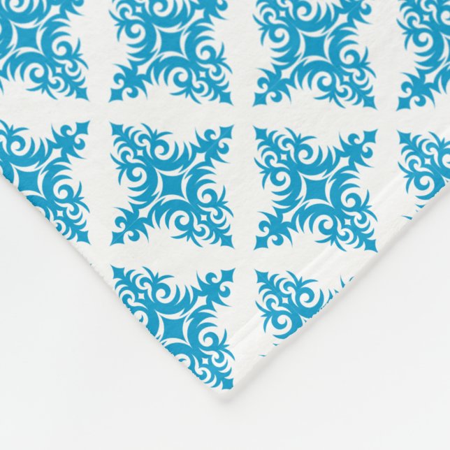 Manta Polar Patrón floral (Esquina)