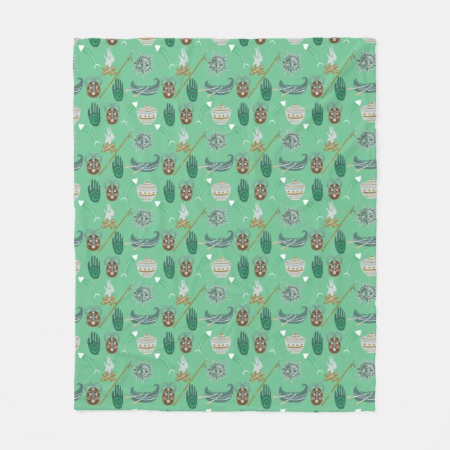 Manta Polar Patrón floral de Guay (Anverso)