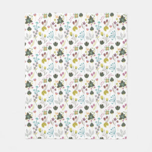 Manta Polar Patrón floral de Guay