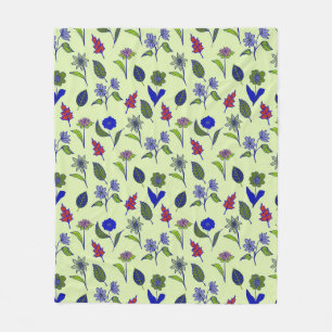 Manta Polar Patrón floral de Guay