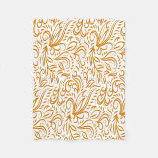 Manta Polar Patrón floral elegante