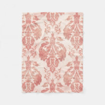 Patrón Floral Vintage Acuarela Damask Rosa