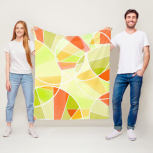 Manta Polar Patrón geométrico abstracto