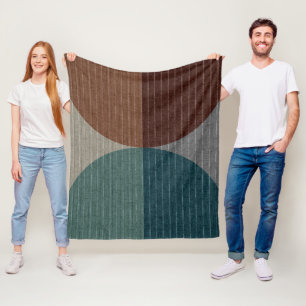 Manta Polar Patrón geométrico abstracto.