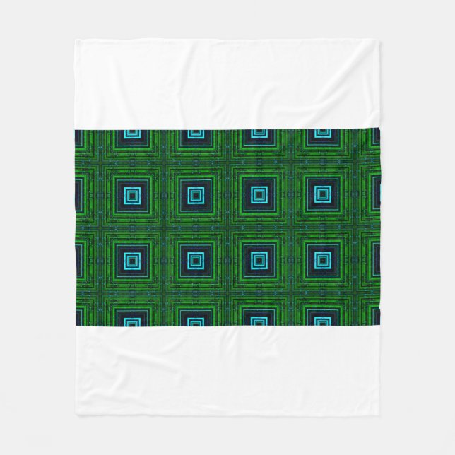 Manta Polar Patrón geométrico abstracto con abstención kaleido (Anverso)