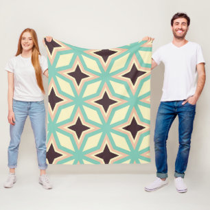 Manta Polar patrón geométrico con forma de estrella oscura alt
