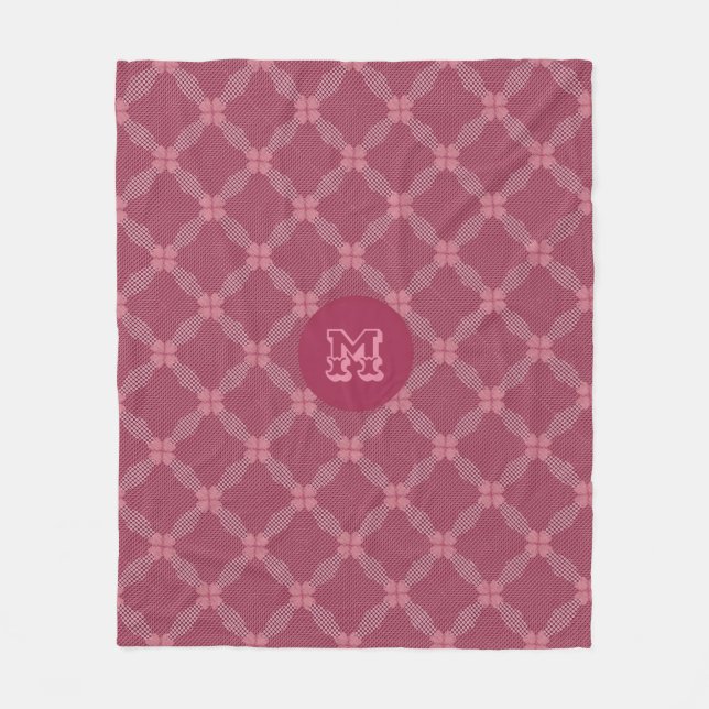 Manta Polar Patrón geométrico de círculo con puntos rusos (Anverso)