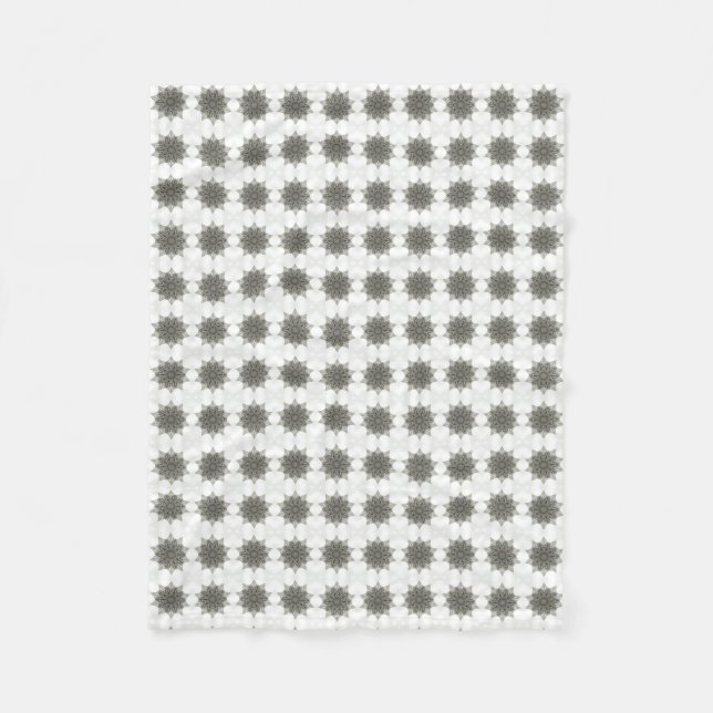 Manta Polar Patrón geométrico de estrella plateada (Anverso)