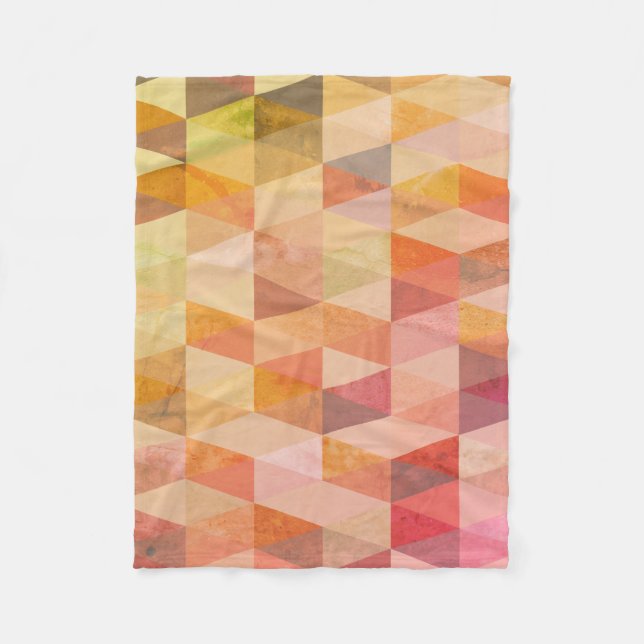 Manta Polar Patrón geométrico de triángulo suave (Anverso)