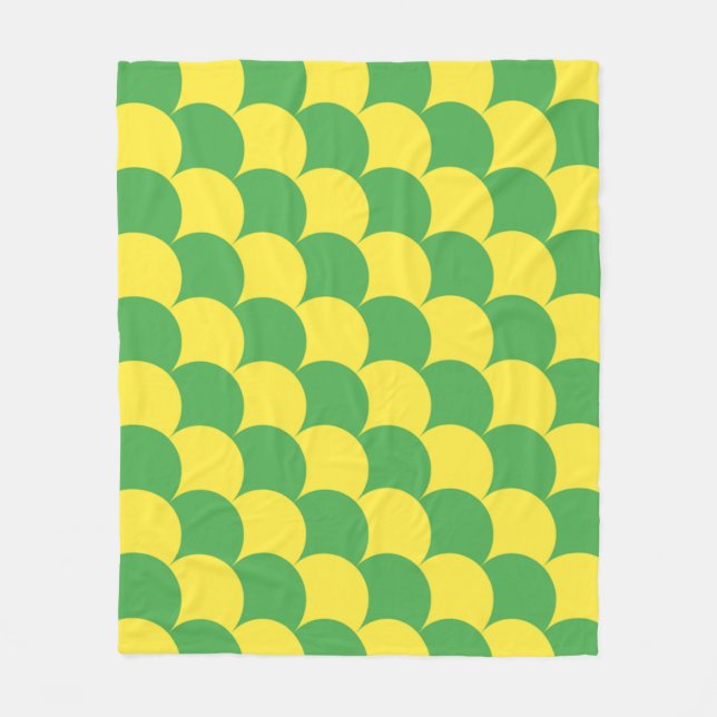 Manta Polar Patrón geométrico del arco de escala diagonal amar (Anverso)