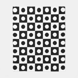 Manta Polar Patrón geométrico del círculo cuadrado de la bola 