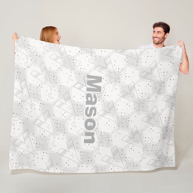 Manta Polar Patrón geométrico del equipo de habitación del niñ (In situ)