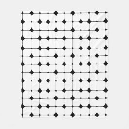 Manta Polar Patrón geométrico moderno blanco de mediados de si