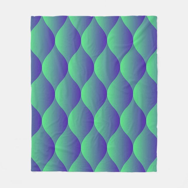 Manta Polar Patrón geométrico moderno con formas abstractas en (Anverso)