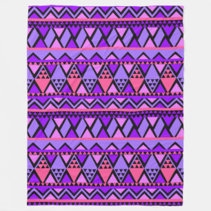 Manta Polar Patrón geométrico tribal de moda