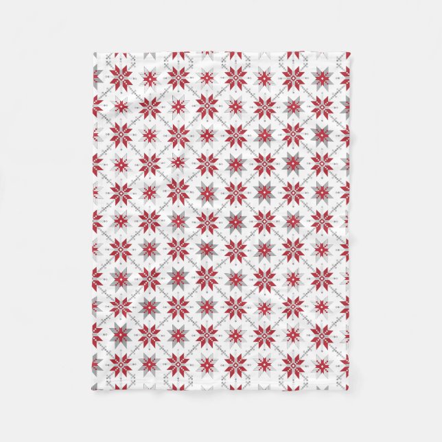 Manta Polar Patrón geométrico V del SUN letón matutino (Anverso)