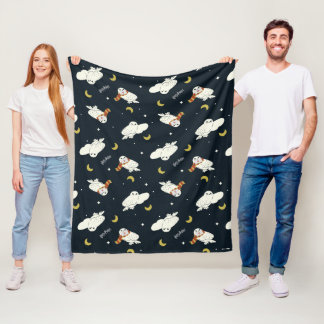 Manta Polar Patrón Hedwig Luz de Luna Nocturna