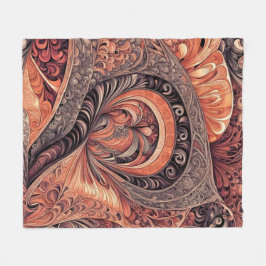 Manta Polar Patrón Intrincado de Mandala Abstracto Boho