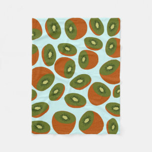 Manta Polar Patrón Kiwifruit