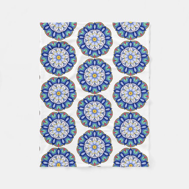 Manta Polar Patrón Mandala 01 (Anverso)