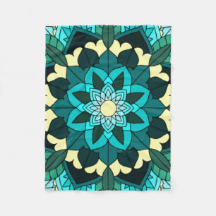 Manta Polar Patrón Mandala 02 en agua