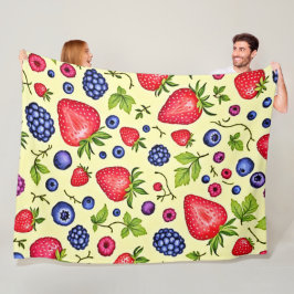 Manta Polar Patrón mixto sin foco de Berry