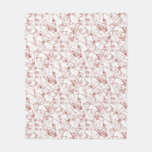 Manta Polar patrón moderno abstracto beige blanco de moda   