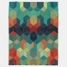 Patrón moderno de cubos de colores