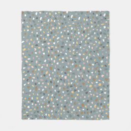 Manta Polar Patrón moderno Terrazzo Neutral suave