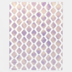 Manta Polar Patrón Morado Chic Moruno Bonito Glam