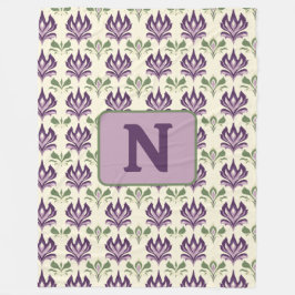 Manta Polar Patrón motif de Lily Ornamental