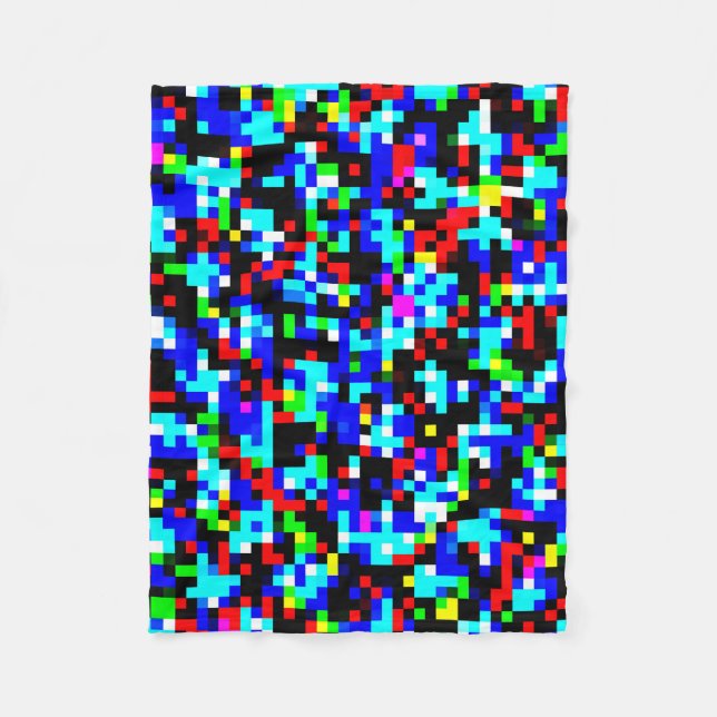 Manta Polar Patrón multicolor (Anverso)