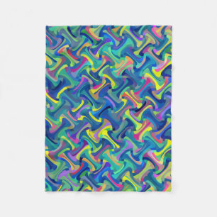 Manta Polar Patrón multicolor