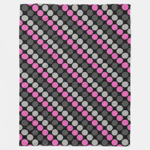 Manta Polar Patrón multicolor Retro Sesenta puntos de polka gr