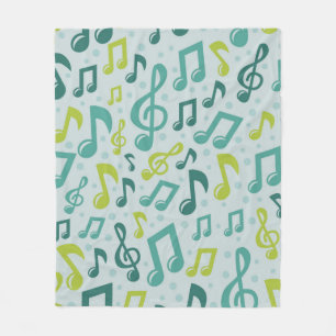 Manta Polar Patrón musical